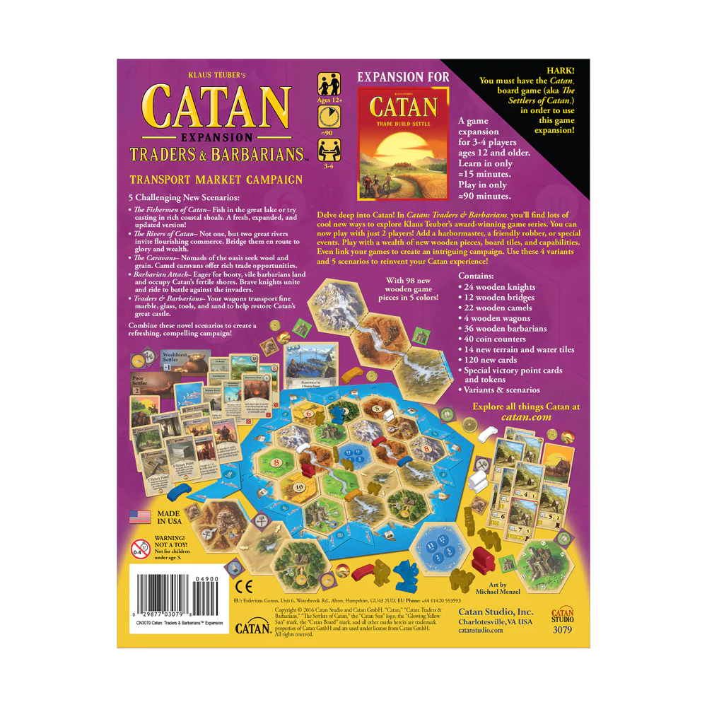 Catan Studio Traders & Barbarians Expansion for Catan Board Game - Image 3
