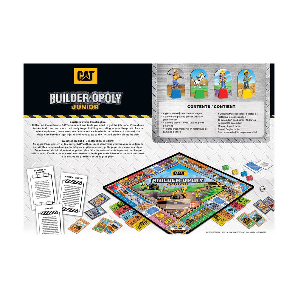 Caterpillar Builder Opoly Junior Board Game - Image 3