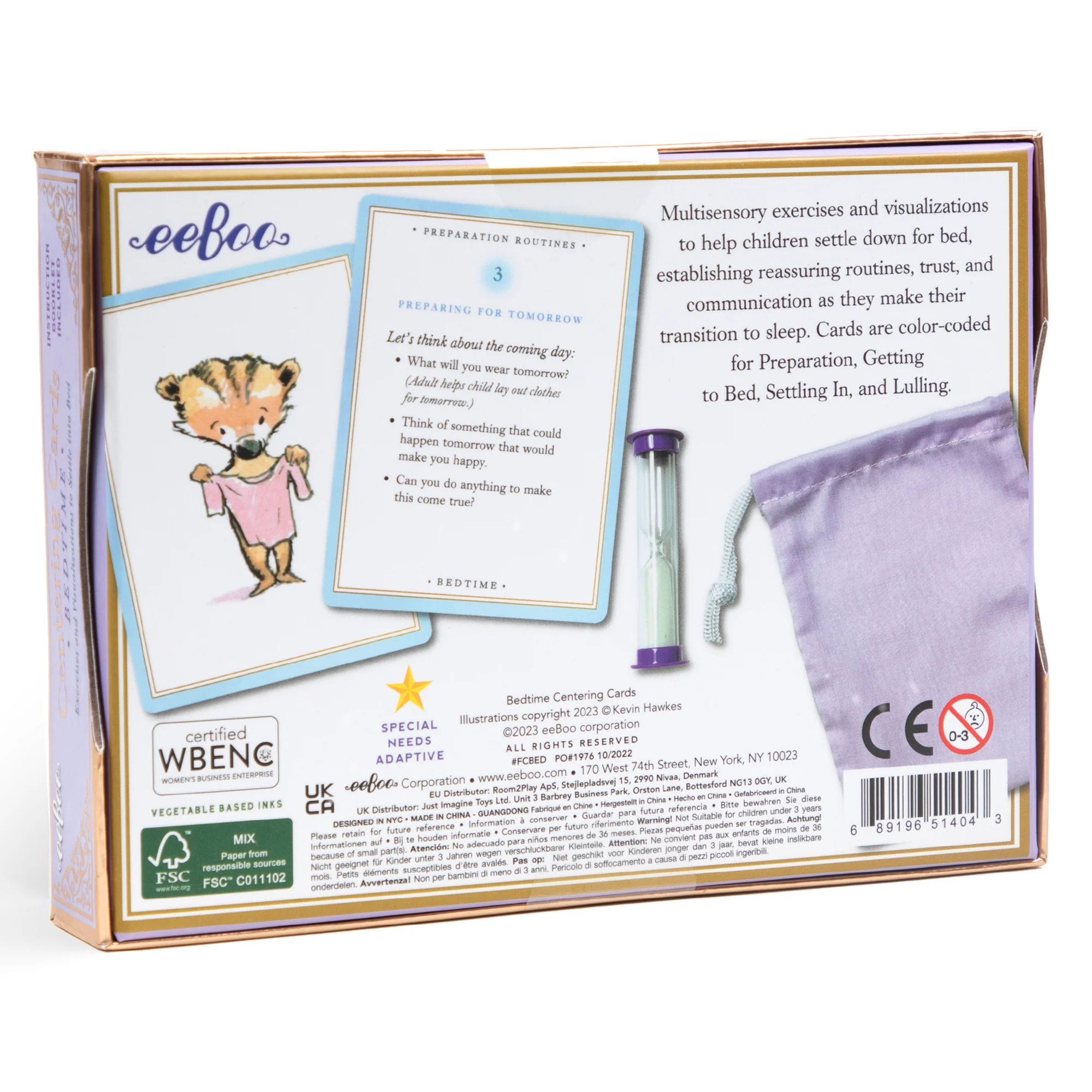 Centering Cards: Bedtime 36-Card Set with Timer and Bag