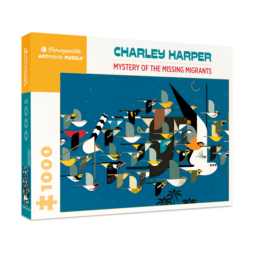 Charley Harper Mystery of the Missing Migrants Jigsaw Puzzle - 1000 pc - Image 2