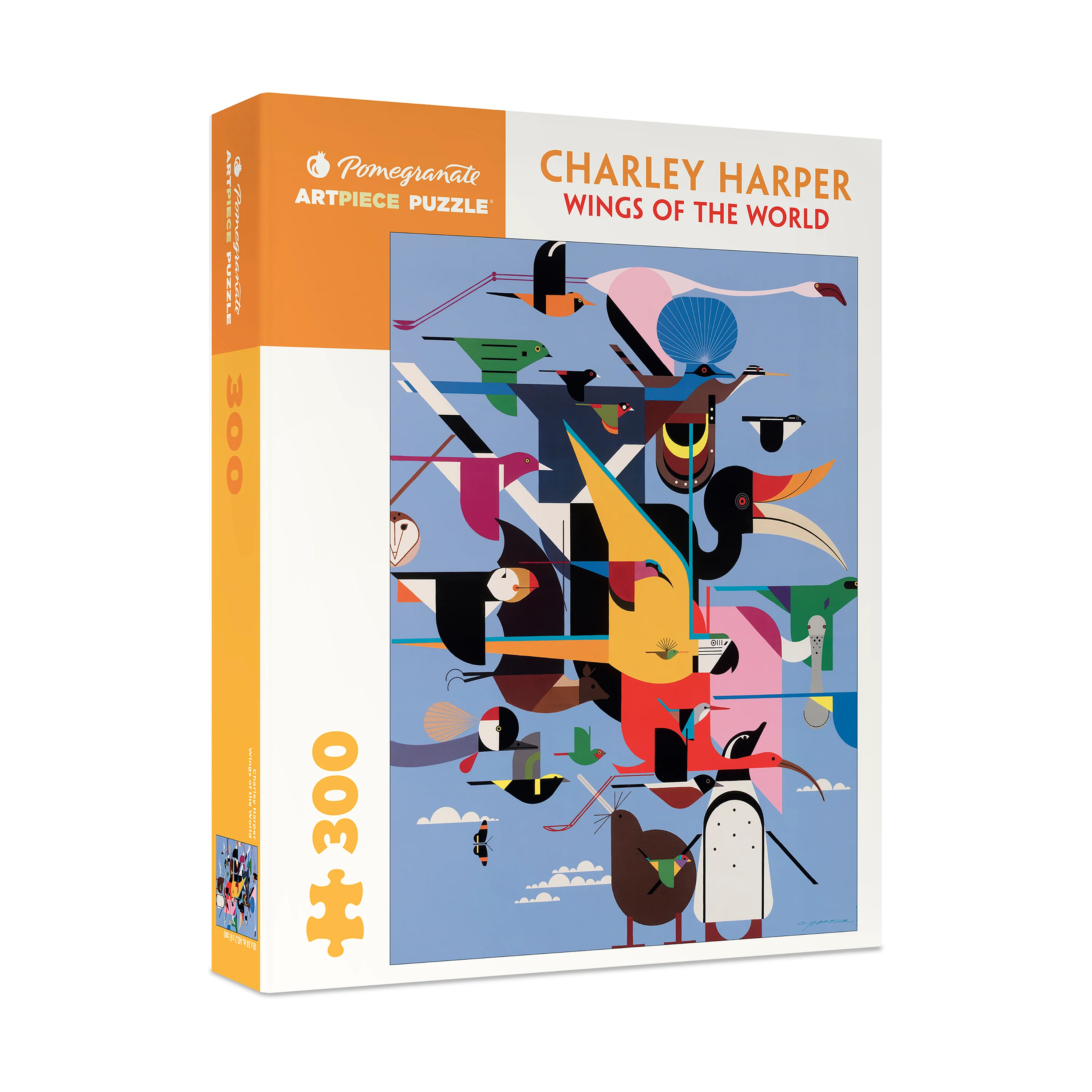 Charley Harper Wings of the World Jigsaw Puzzle - 300 pc - Image 2