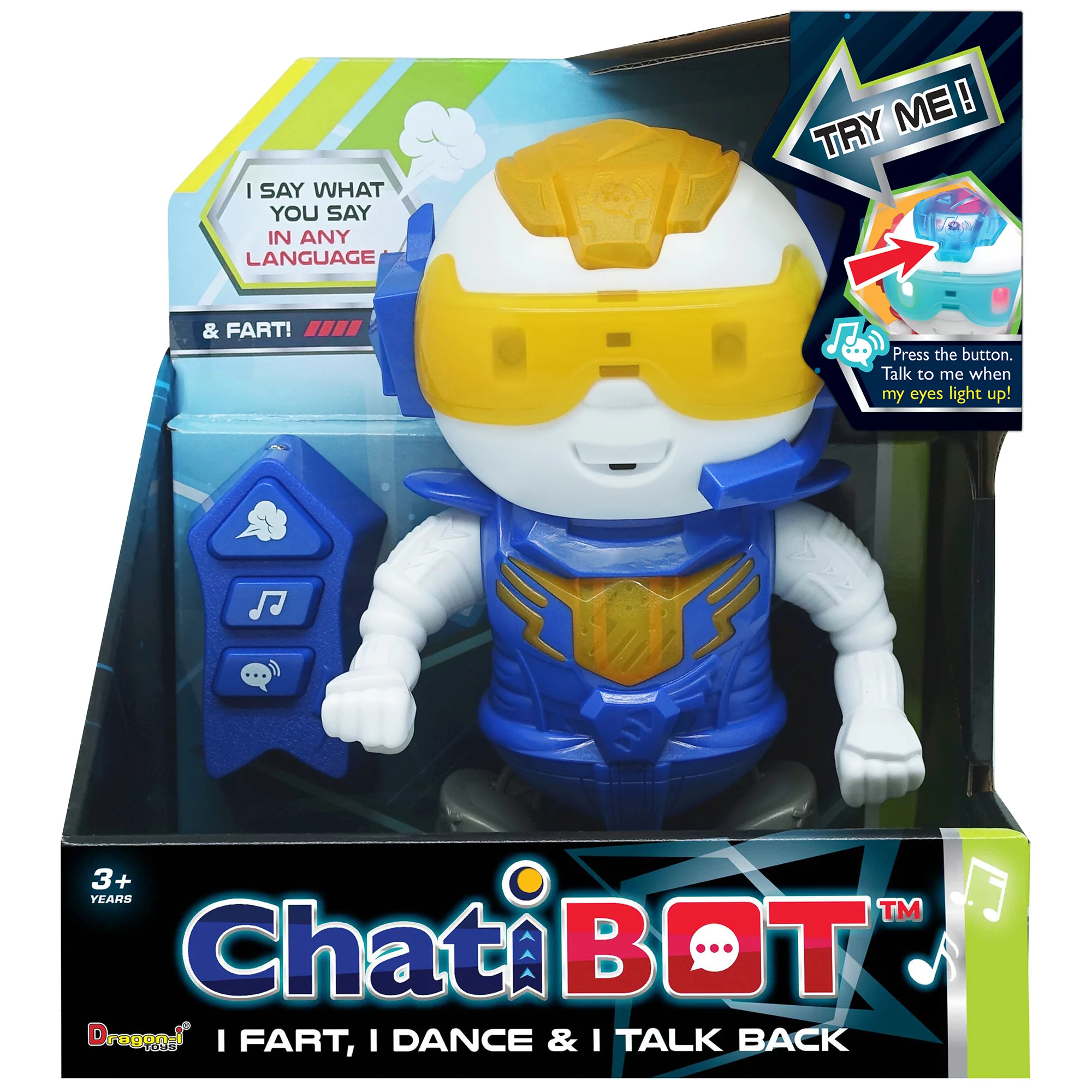 Dragon-i ChatiBot Interactive Dancing Robot With Lights And Sounds