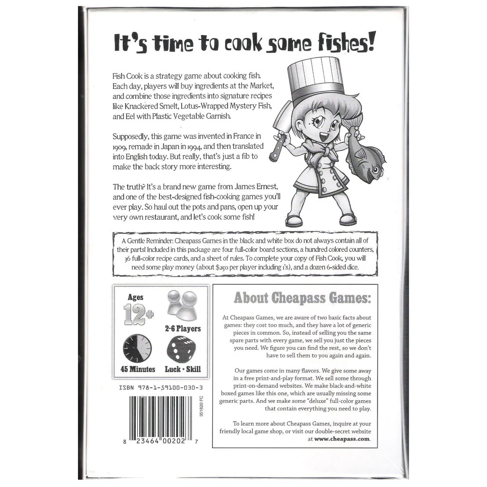 Fish Cook: Master Chef Board Game by Cheapass Games - Image 2