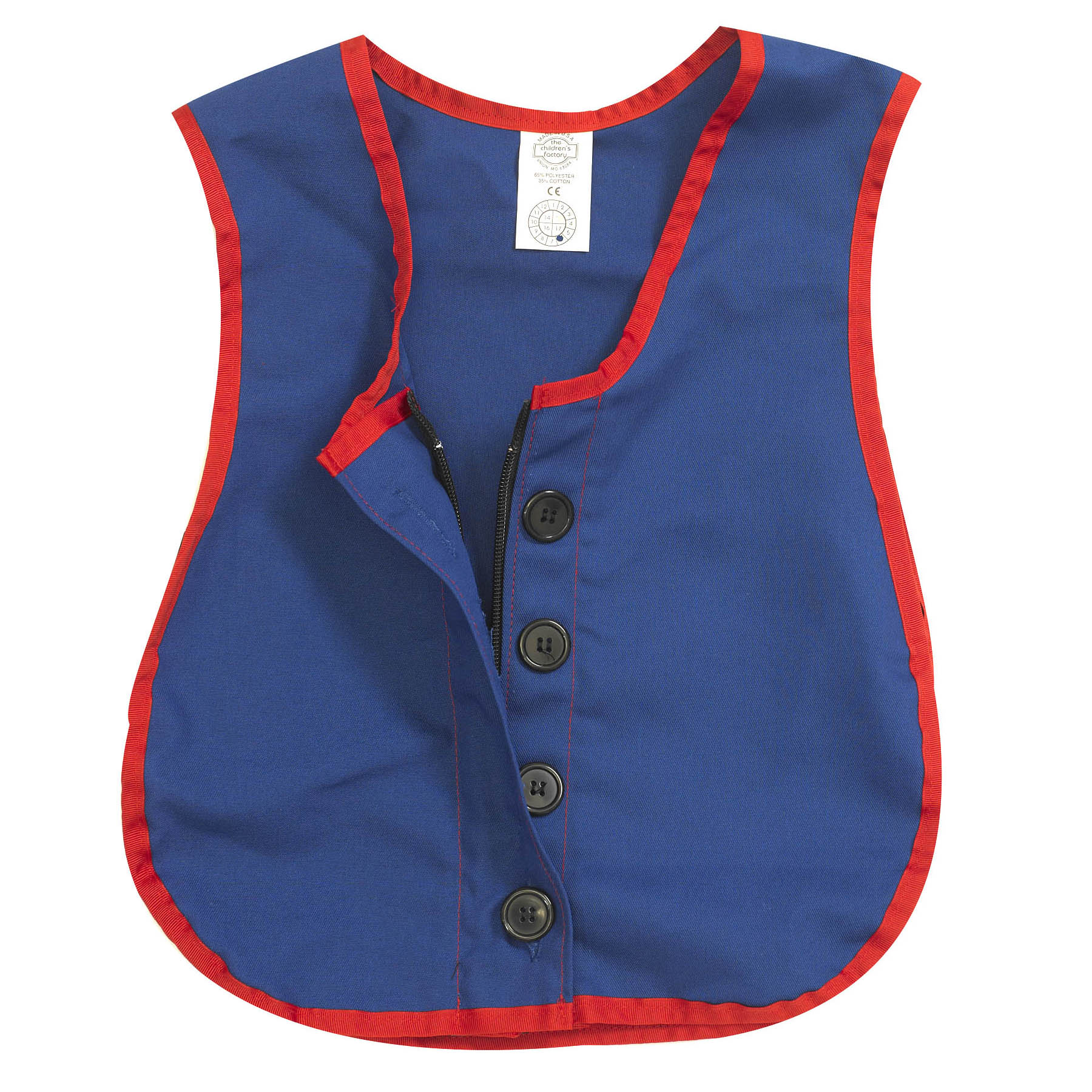 Children's Factory Dexterity Vest - Manual Zipper & Button Skills Trainer