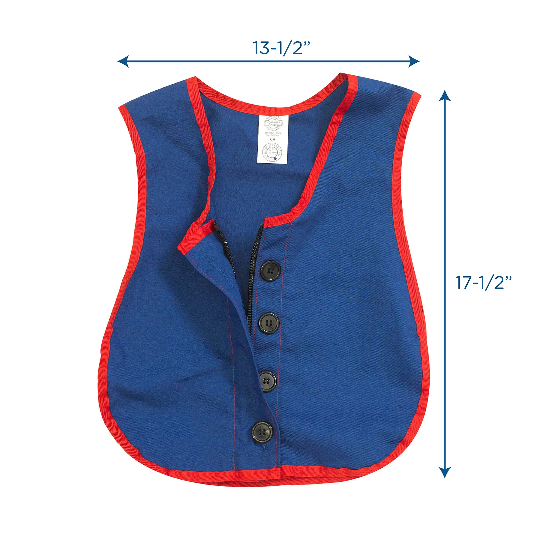 Children's Factory Dexterity Vest - Manual Zipper & Button Skills Trainer - Image 2