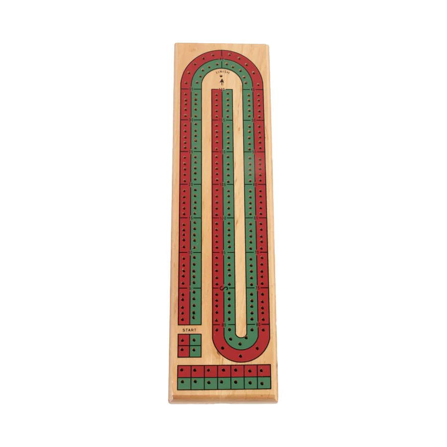 John N. Hansen Co. Classic Game Collection Wood Cribbage Board
