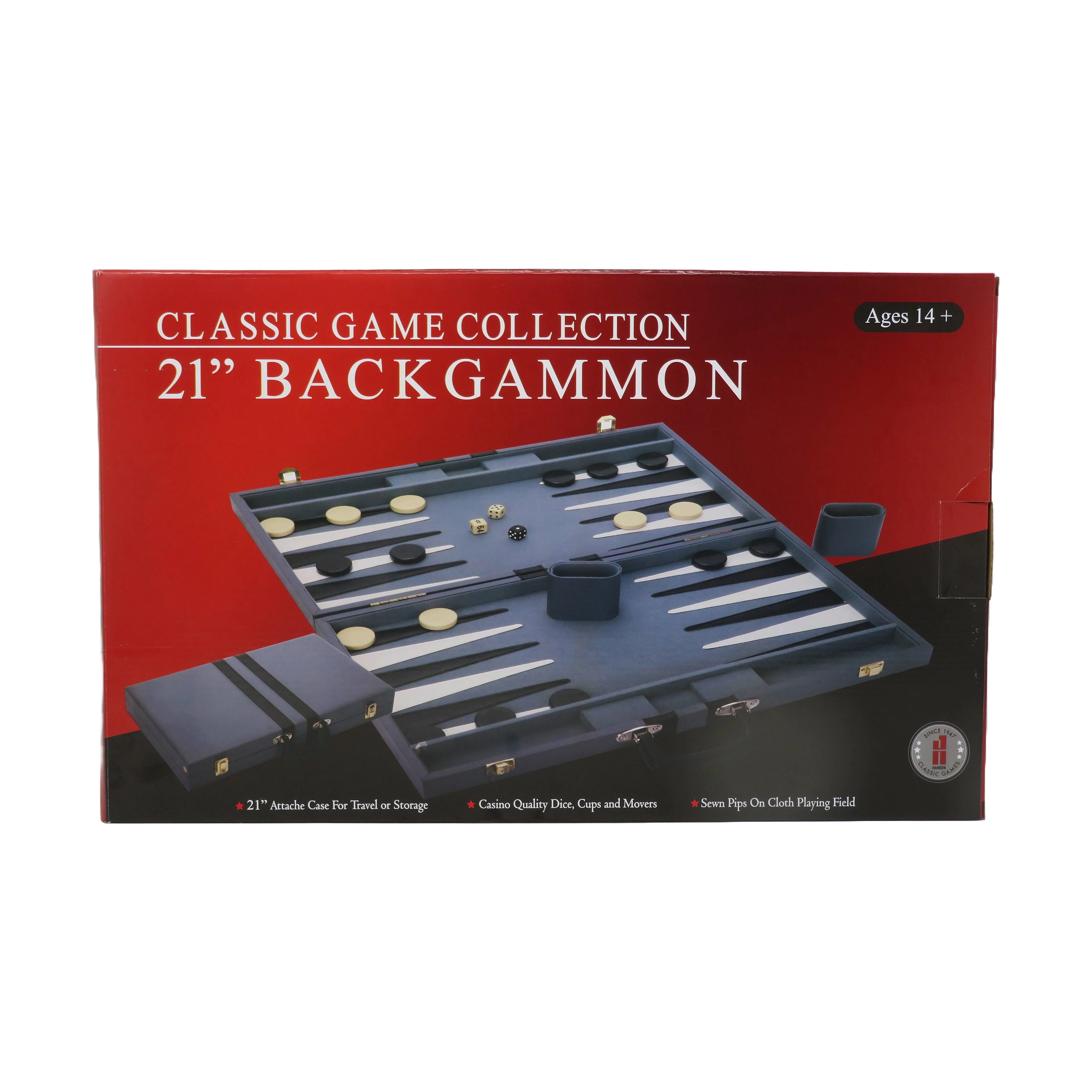 Classic Game Collection 21" Luxury Backgammon Set - Image 2