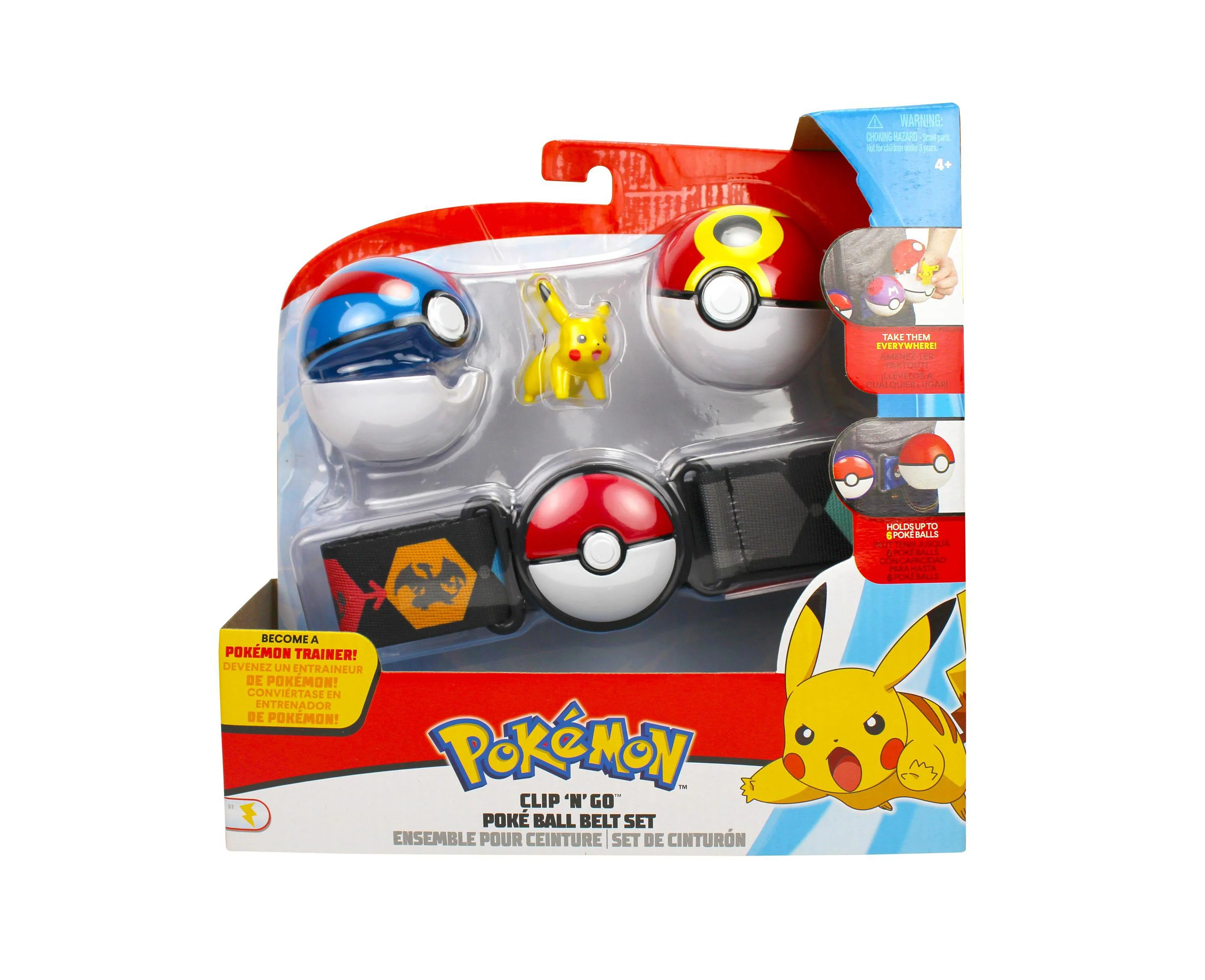 Adventure Awaits 2-Inch Pikachu Clip 'N' Go Belt Set - Adjustable - Image 4
