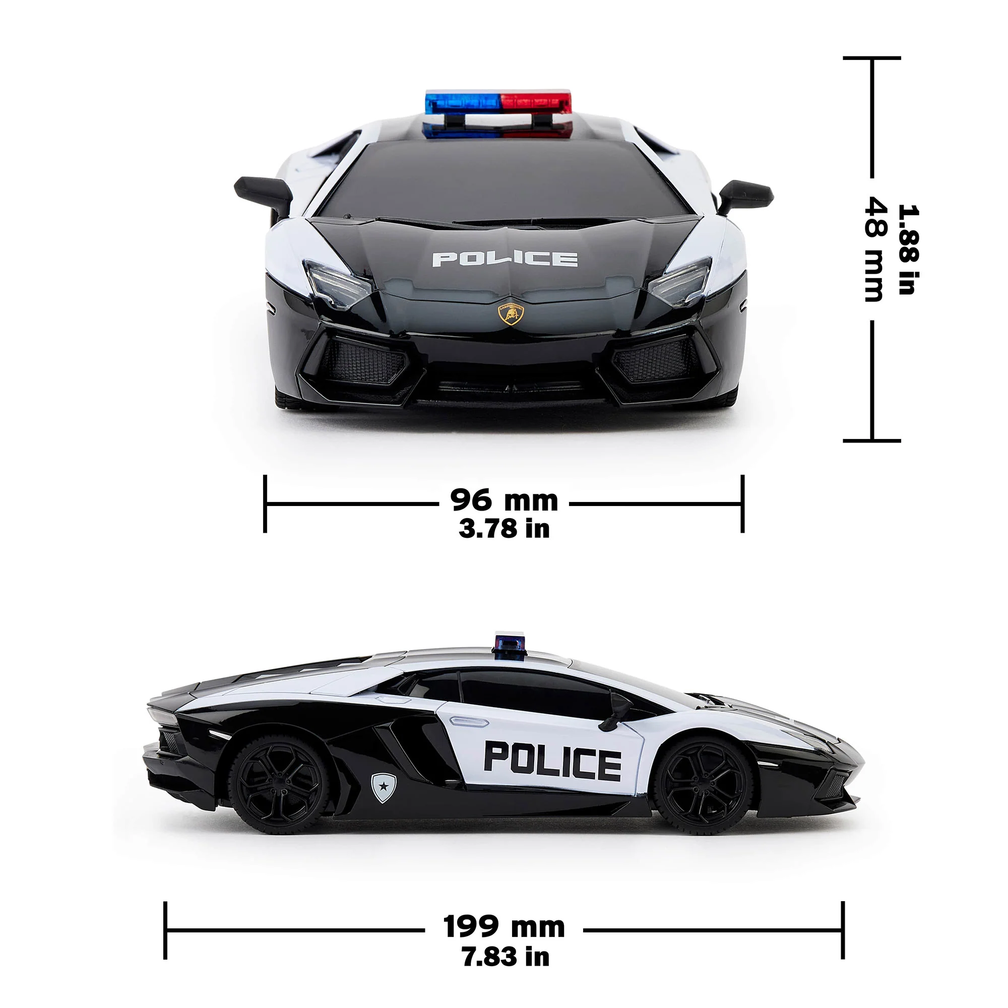 CMJ RC Lamborghini Twin Pack - Sián & Aventador Police - 1:24 Scale Remote Control Cars - Image 3