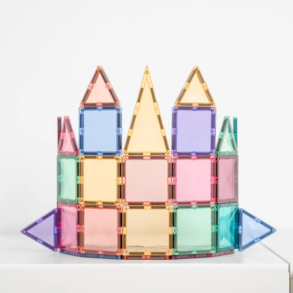 Connetix Pastel Mini Pack Magnetic Tiles, Creative Building Set - 32 Pieces - Image 3