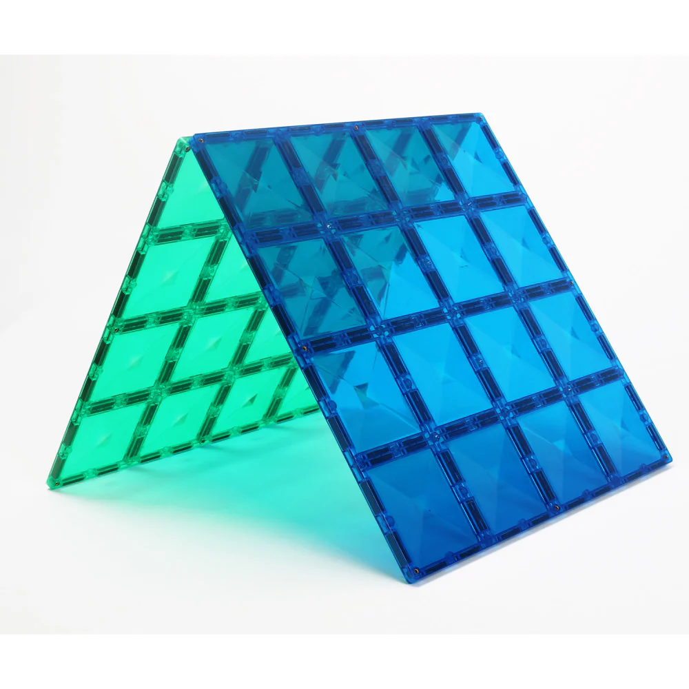 Connetix Magnetic Tiles Rainbow Blue & Green Base Plate Set, 2 Pieces - Image 3