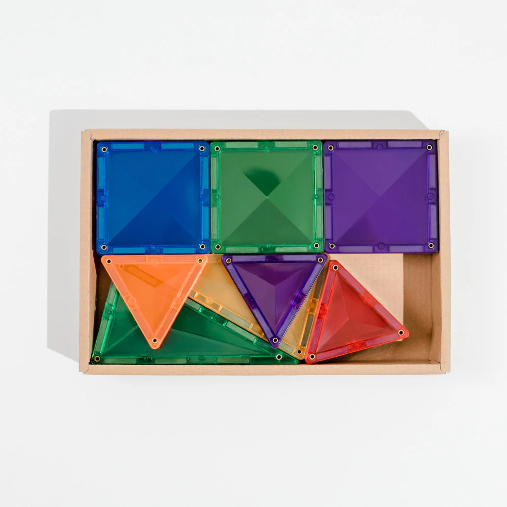 Connetix Magnetic Tiles Rainbow Mini Pack - 24 Pieces - Image 3