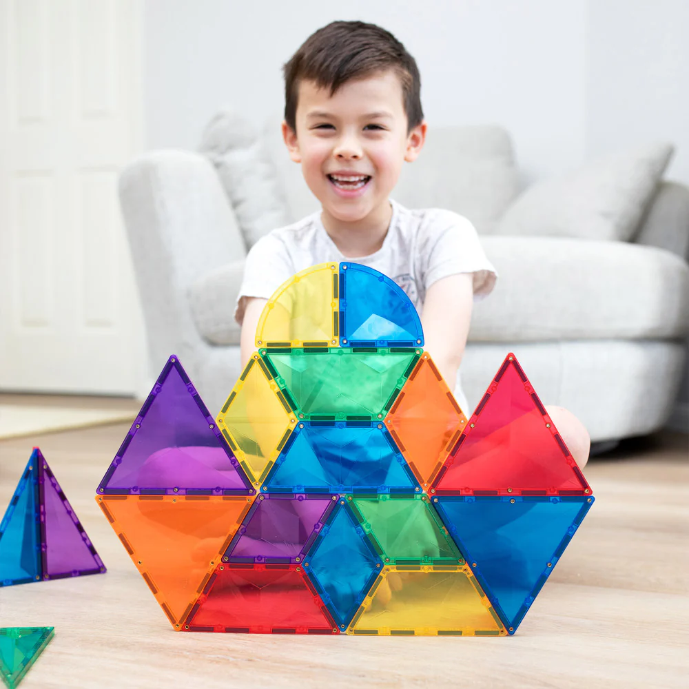 Connetix Magnetic Tiles Rainbow Shape Expansion Pack – 36 Piece Set - Image 5
