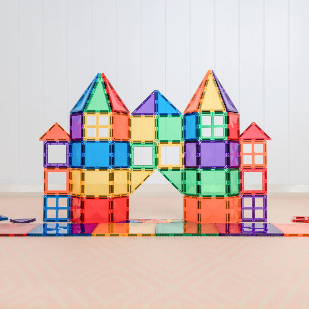 Connetix Magnetic Tiles Rainbow Starter Pack - 60 Pieces - Image 5