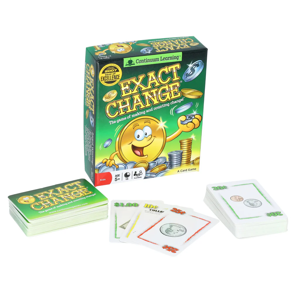Continuum Games Exact Change Educational Card Game
