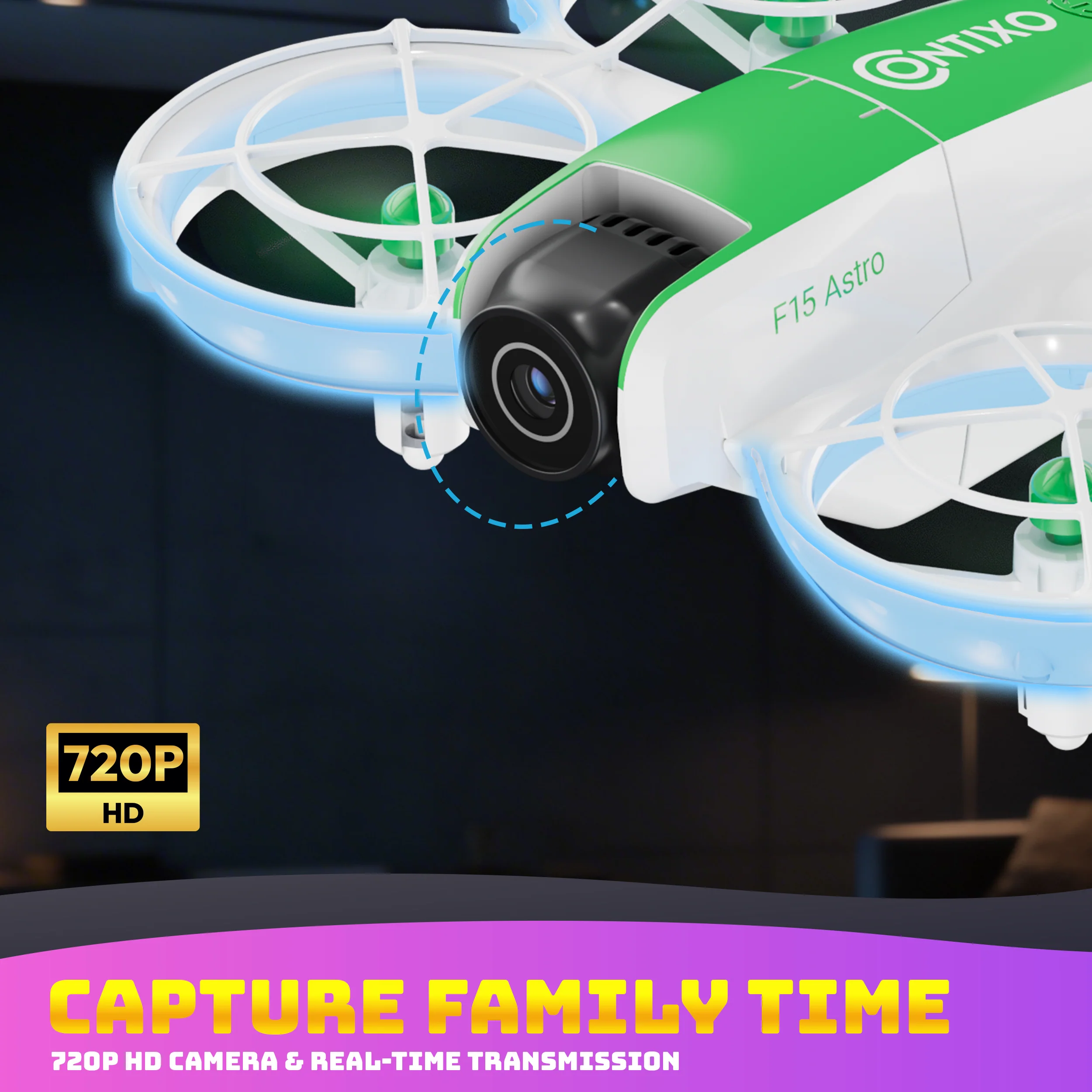 Contixo F15 Astro Mini Drone With 720P HD Camera And 2.4" Screen Remote For Kids & Adults - Image 4