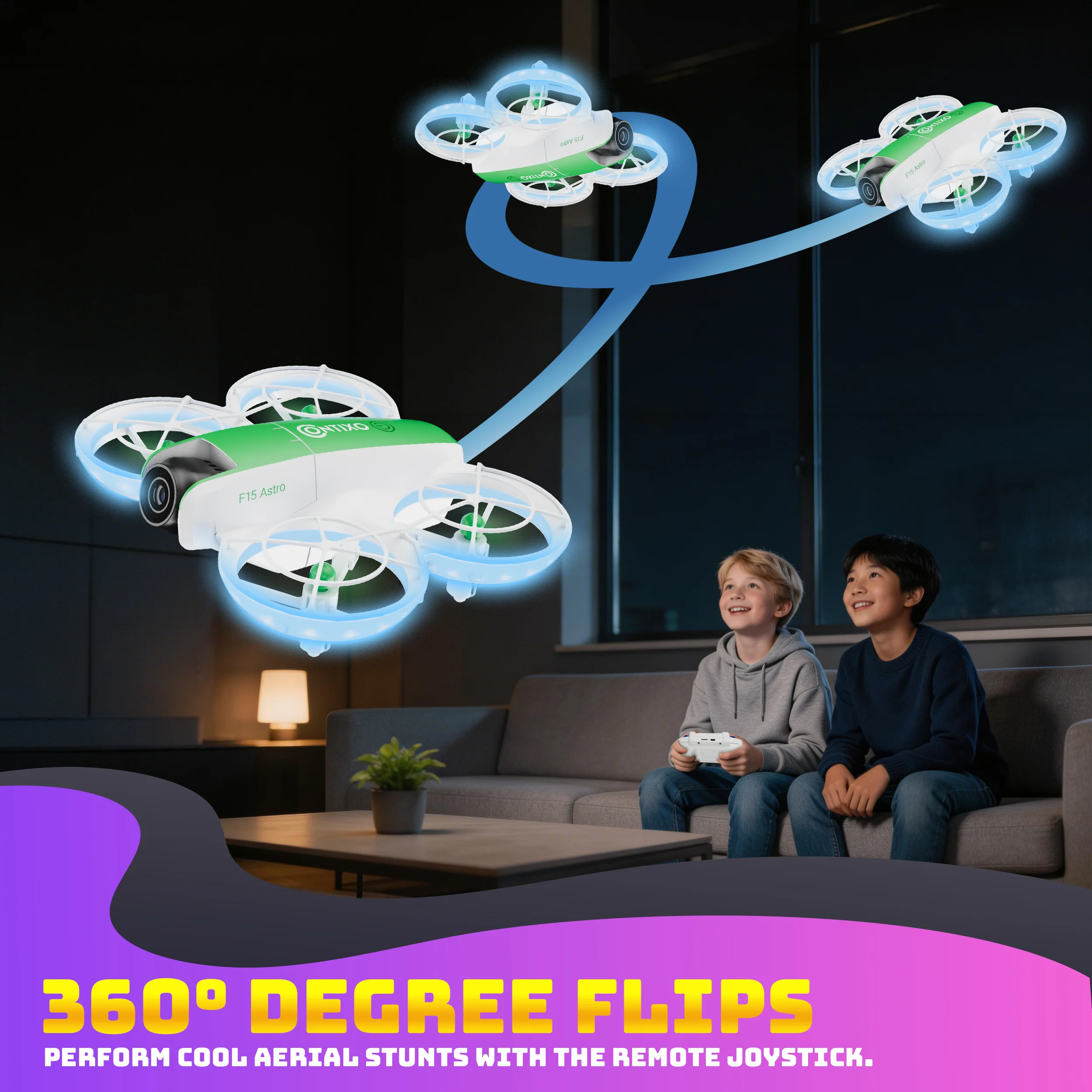 Contixo F15 Astro Mini Drone With 720P HD Camera And 2.4" Screen Remote For Kids & Adults - Image 5