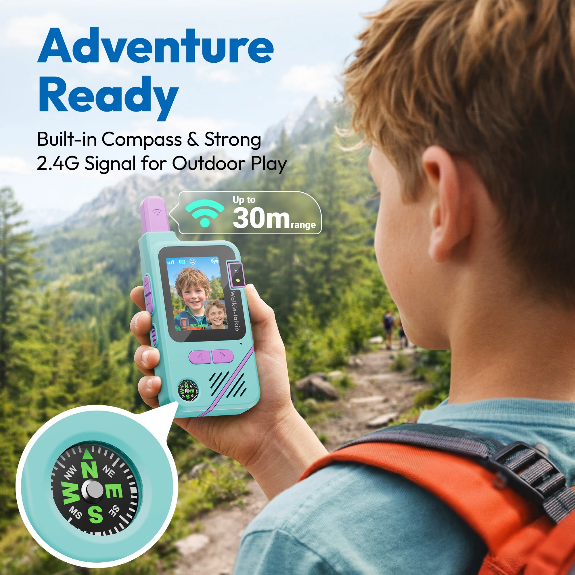 Contixo TK1 Kids Video Walkie Talkies 2-Pack With Camera & Voice Changer - Image 3