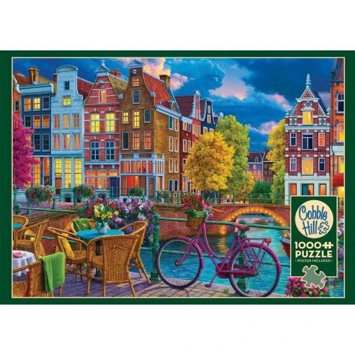 Cobble Hill Cozy Street Travel Jigsaw Puzzle - 1000 pc
