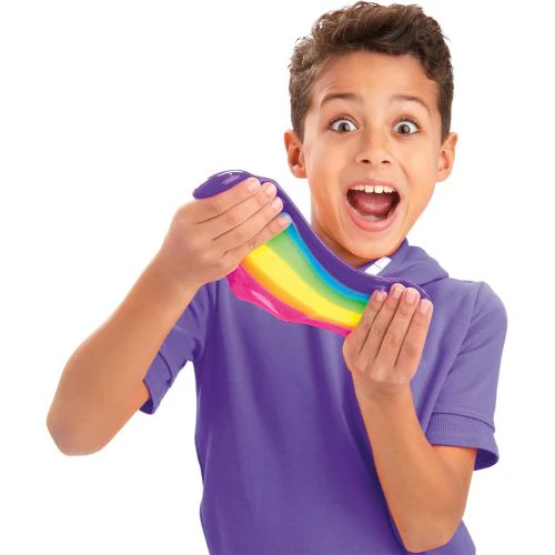 Cra Z Slimy Tri-Color Rainbow Slime Bucket - 3lb of Pink, Yellow & Blue - Image 7