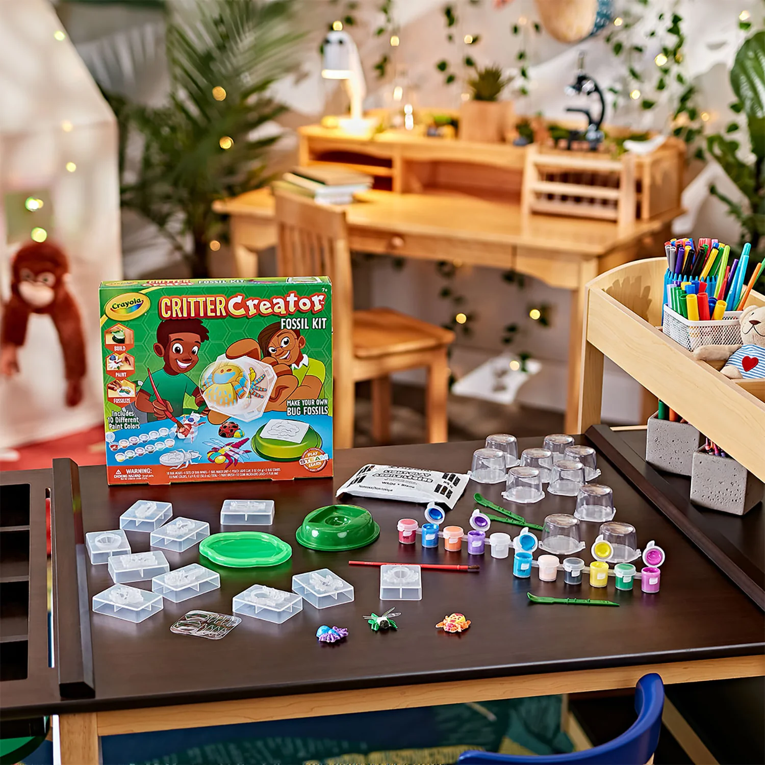 Crayola Critter Creator Fossil Kit - Bug Modeling and Painting Set - Image 2