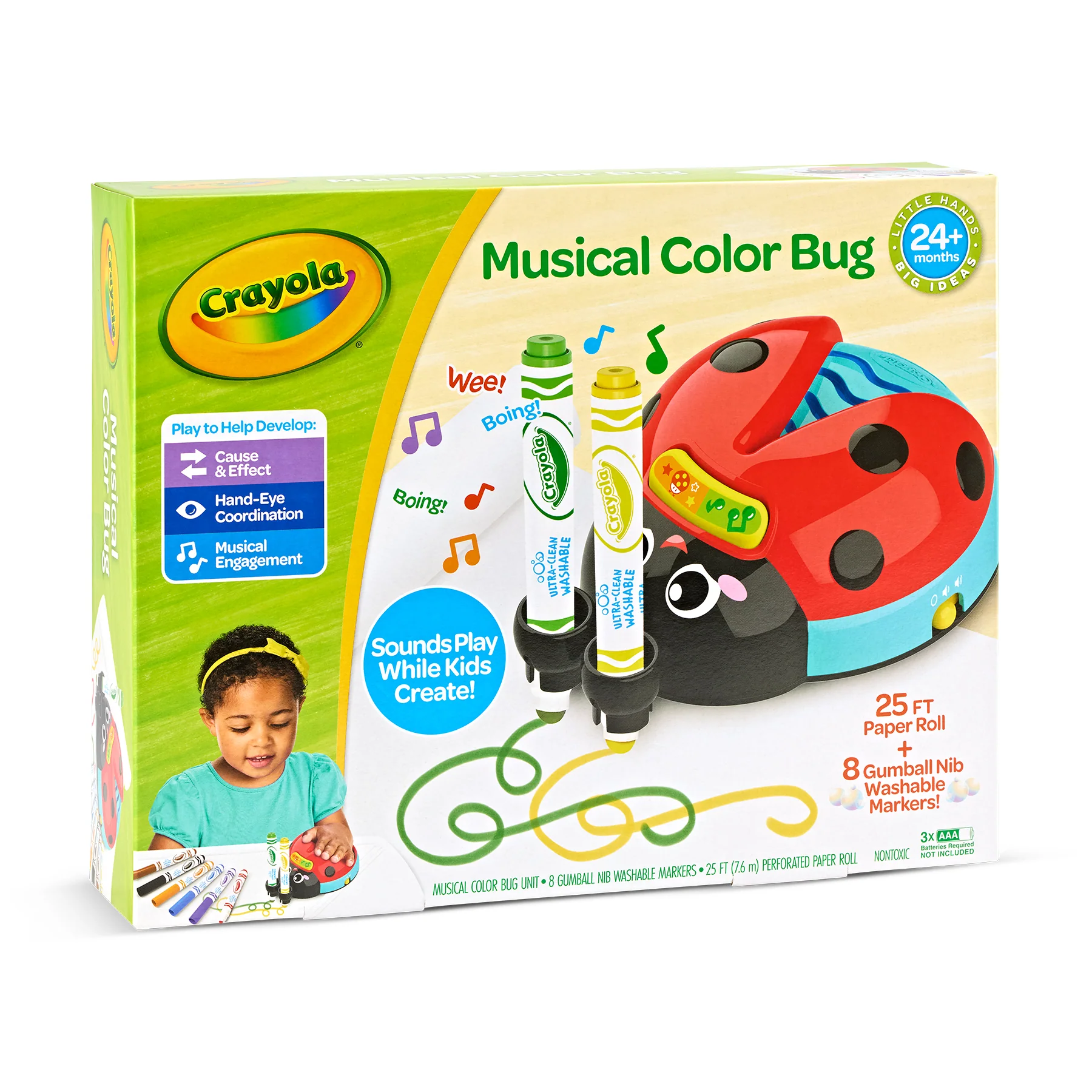 Crayola Musical Doodle Bug Interactive Coloring Toy - Image 2