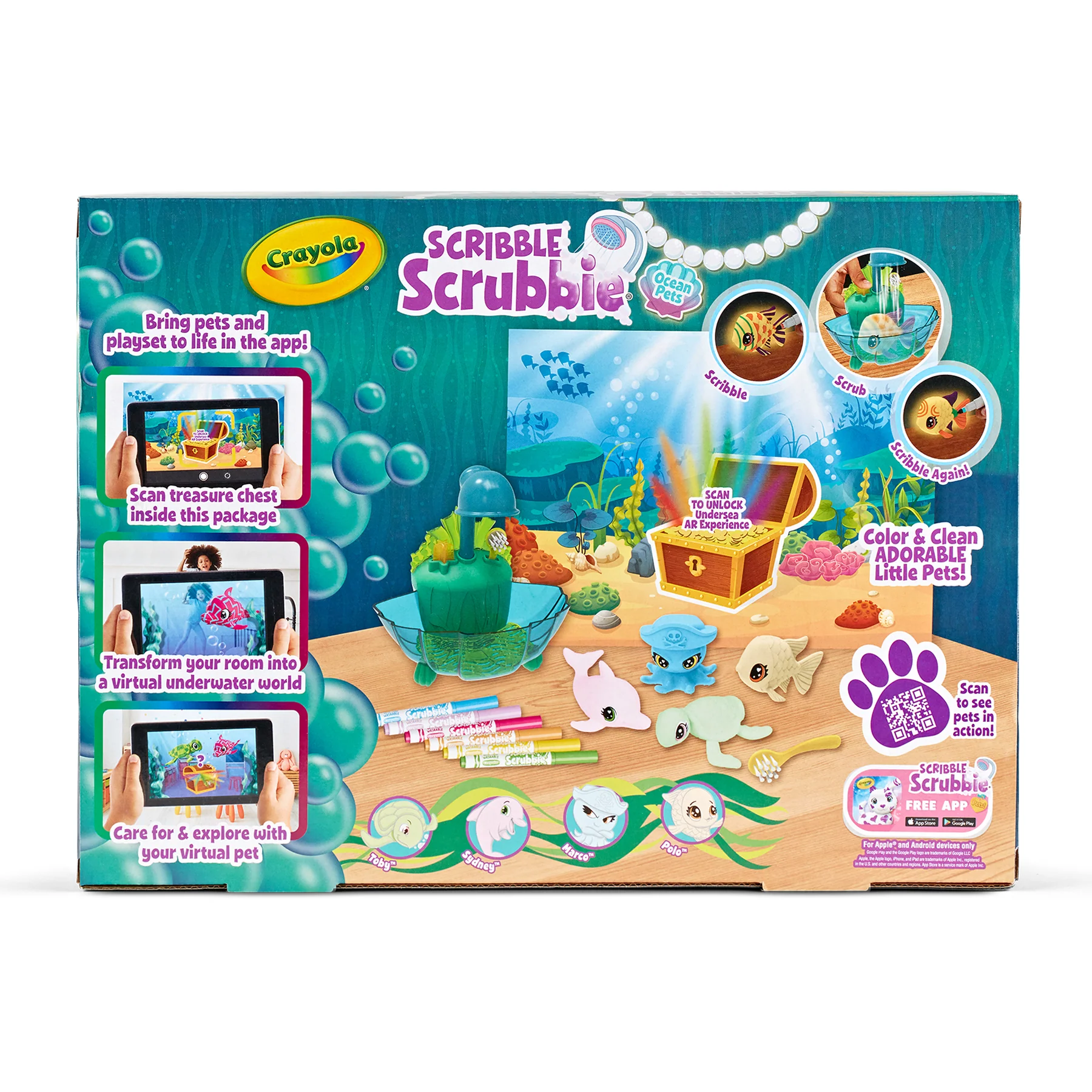 Crayola Scribble Scrubbie Ocean Pets Glow Lagoon Playset - Image 5