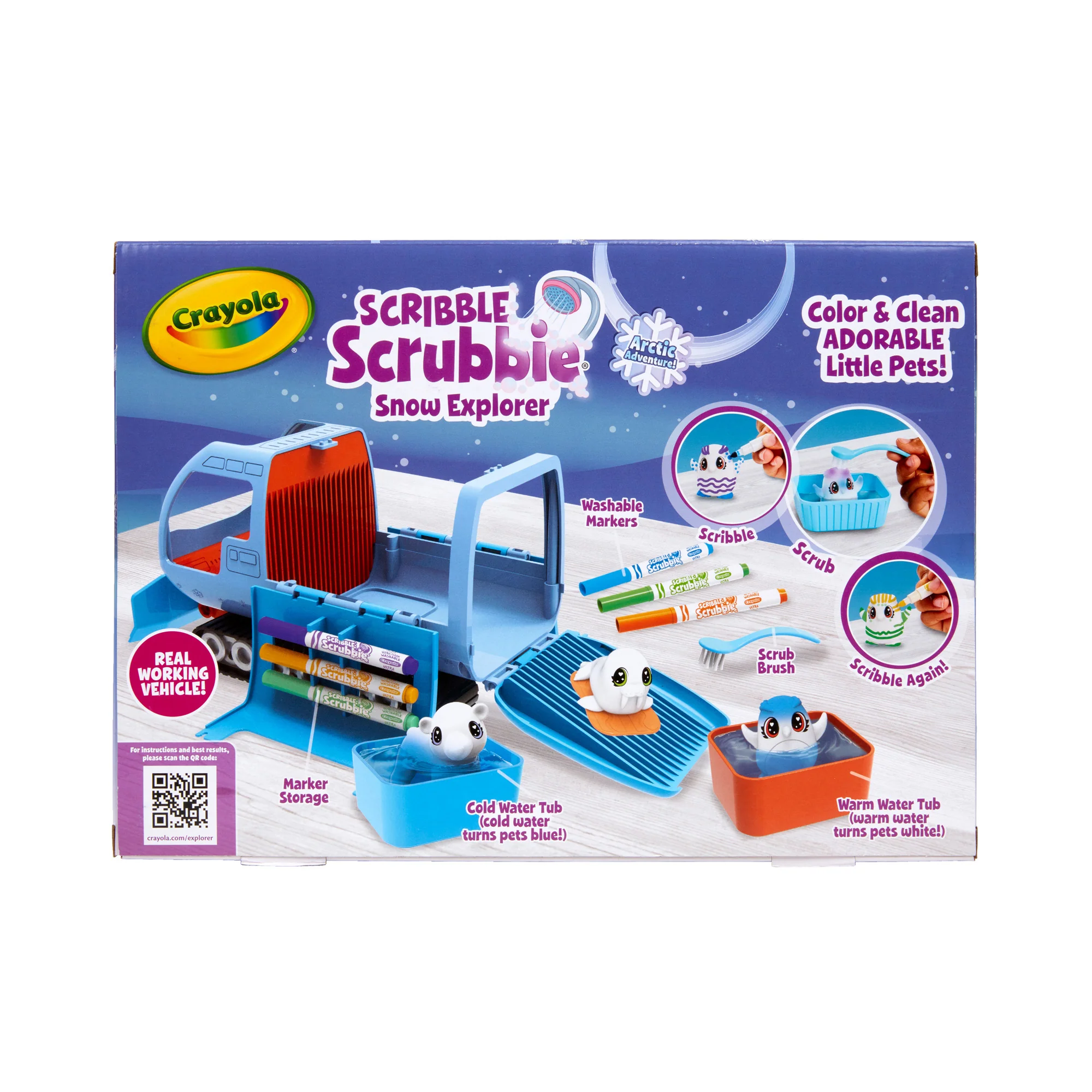 Crayola Scribble Scrubbie Pets Arctic Snow Explorer Set
