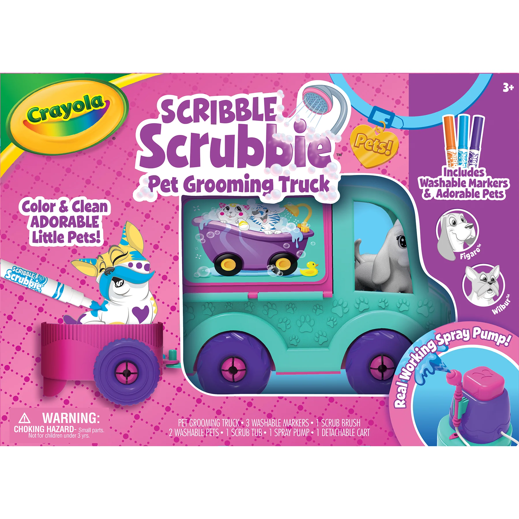 Crayola Scribble Scrubbie Pets Grooming Truck Playset - Image 3