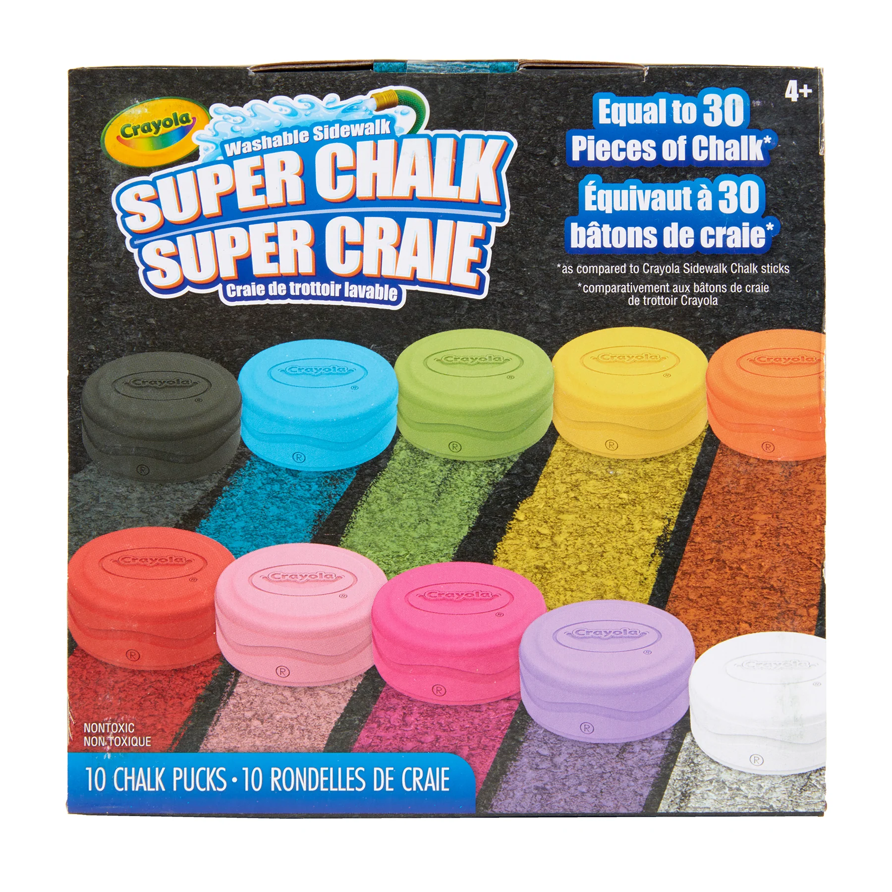 Crayola Super Chalk Rainbow Creativity Set - 10 Vibrant Colors - Image 2