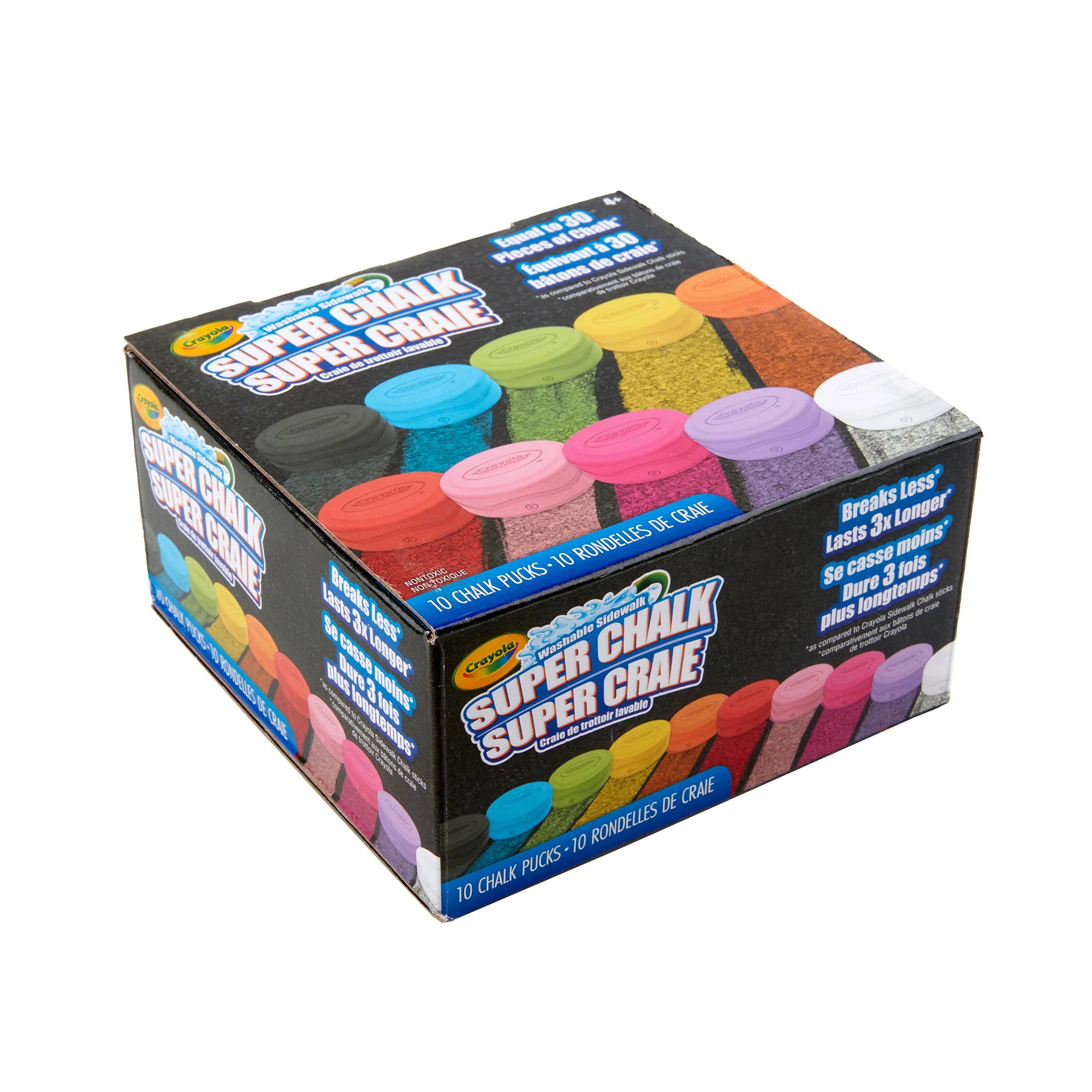 Crayola Super Chalk Rainbow Creativity Set - 10 Vibrant Colors - Image 7
