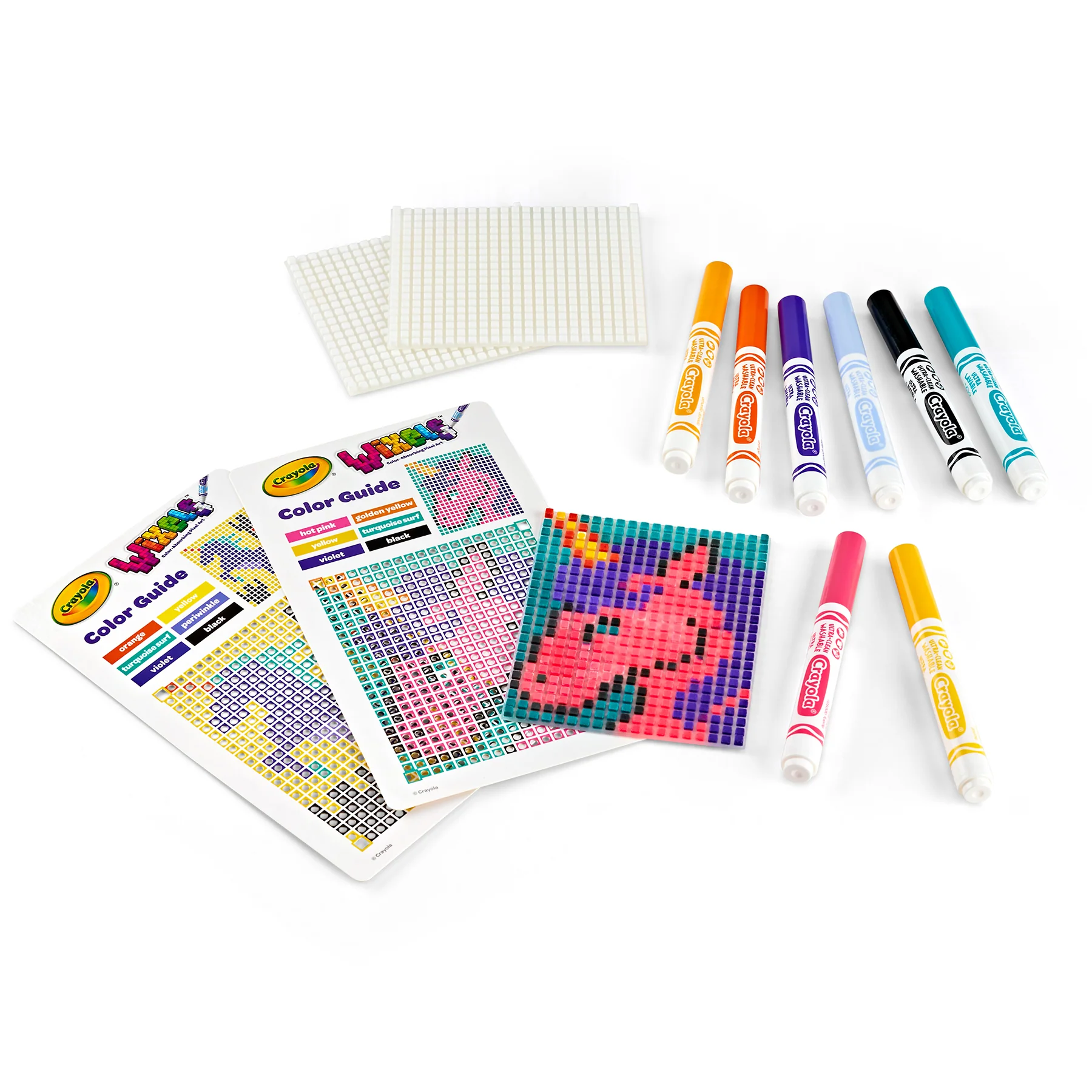Crayola Wixels Unicorn Pixel Art Kit with Markers - Image 5