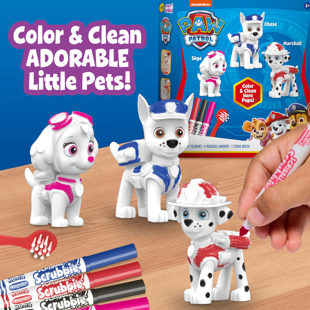 Crayola Scribble Scrubbie Paw Patrol Toy Set - 3 Count - Image 3
