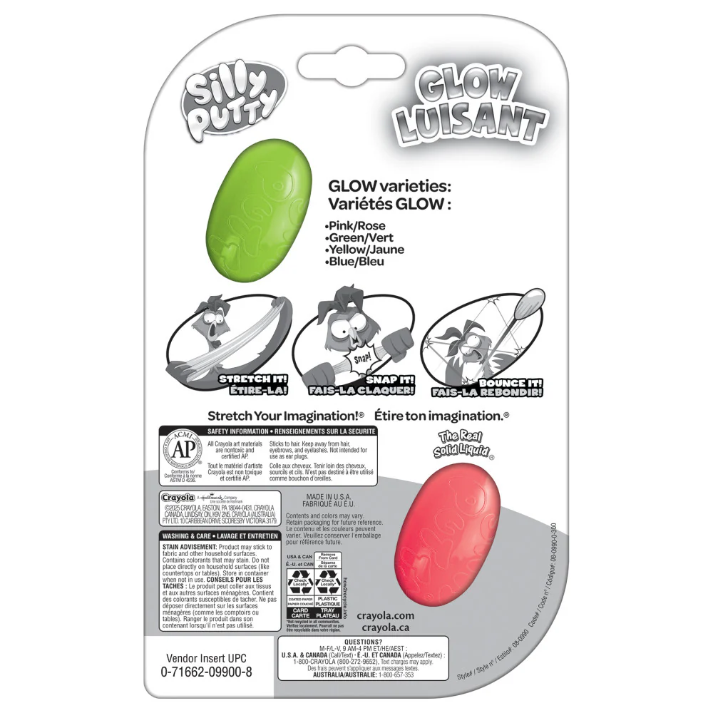 Crayola Silly Putty Glow Assorted Eggs - 8-Pack - Image 3