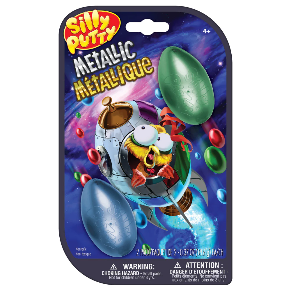 Crayola Silly Putty Metallic Eggs - Assorted Colors, 8 Pack - Image 2