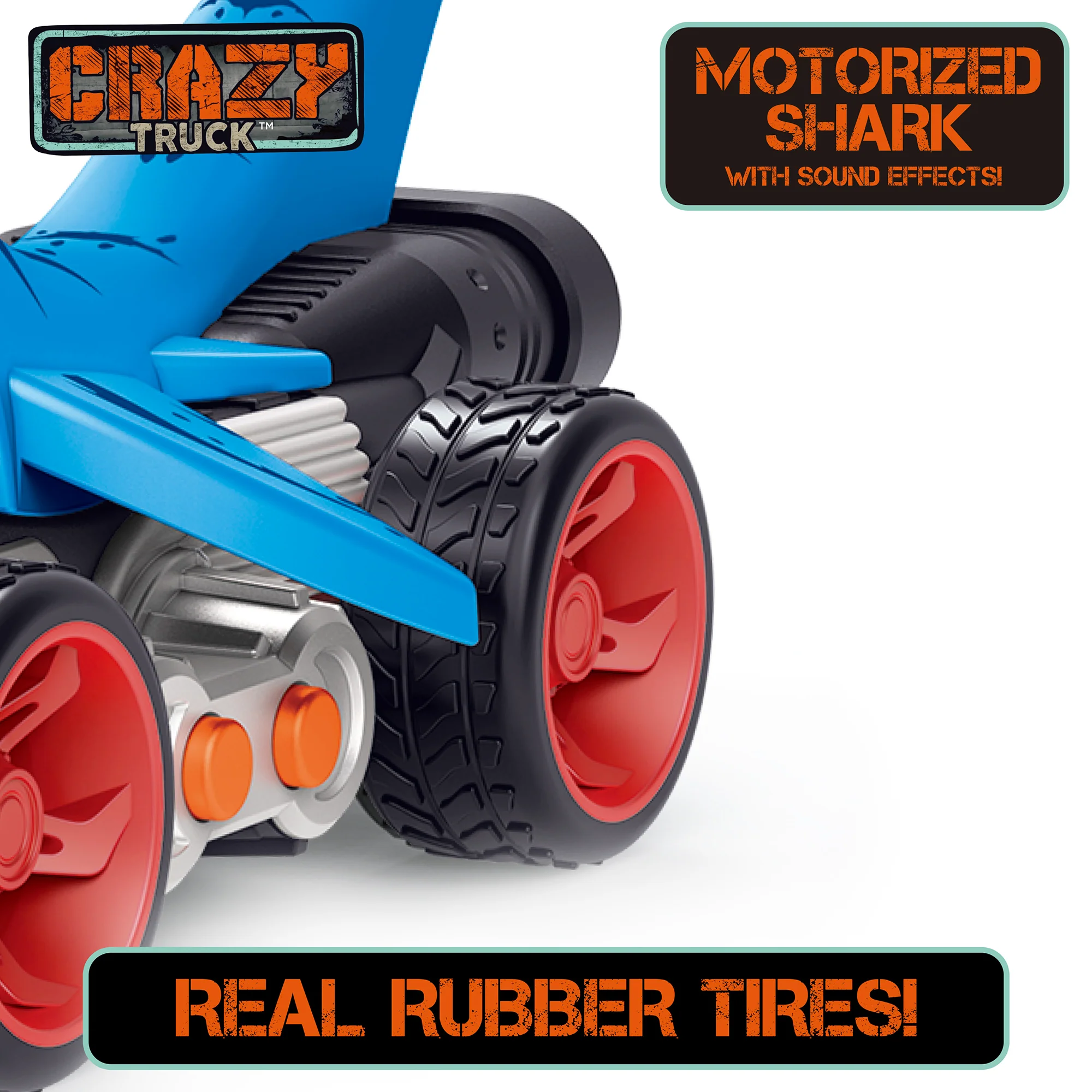 Thin Air Brands Crazy Truck - Motorized Shark-Themed Stunt Vehicle with Sounds - Image 5
