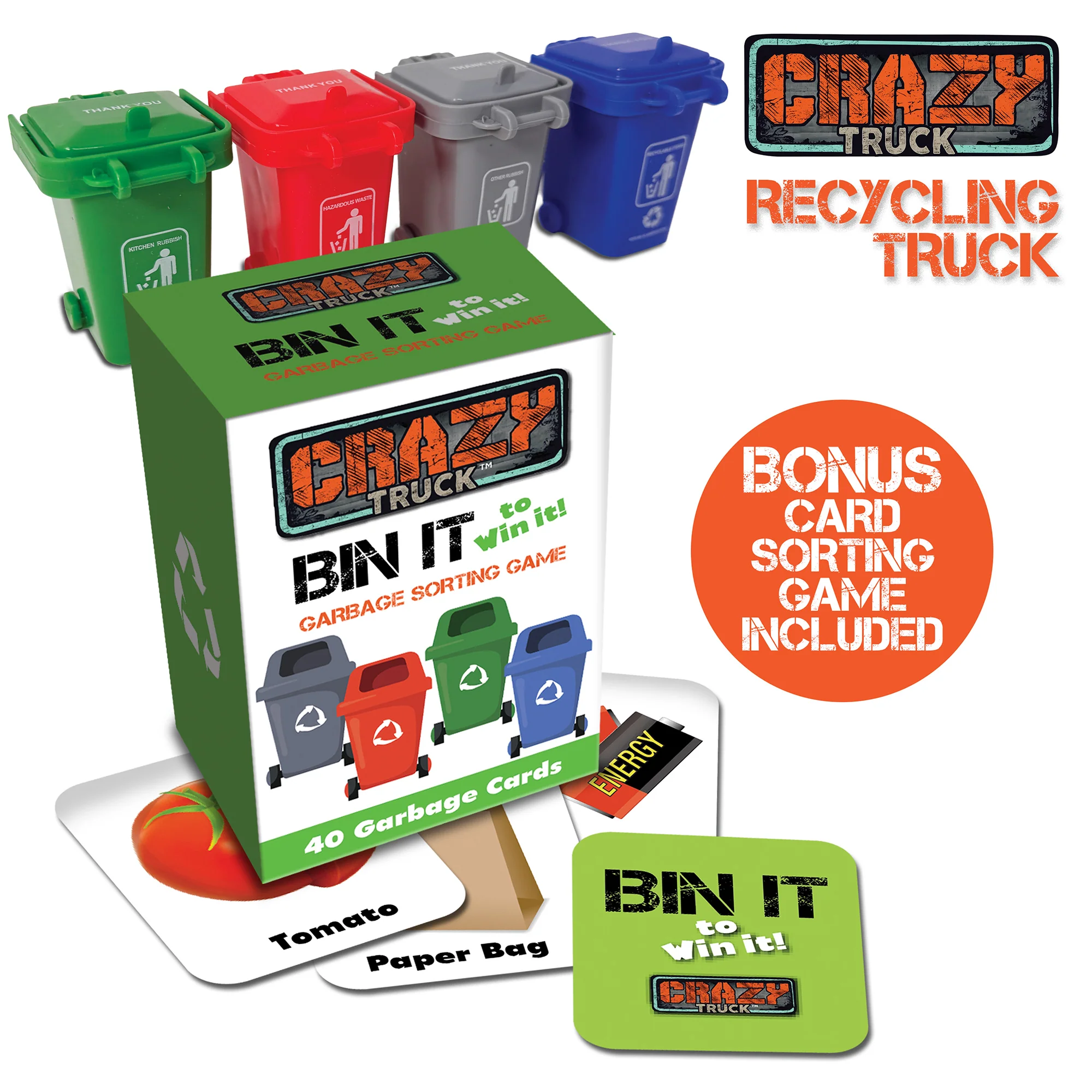 Crazy Truck City Recycler - 1:16 Scale Interactive Toy Recycling Truck - Image 5