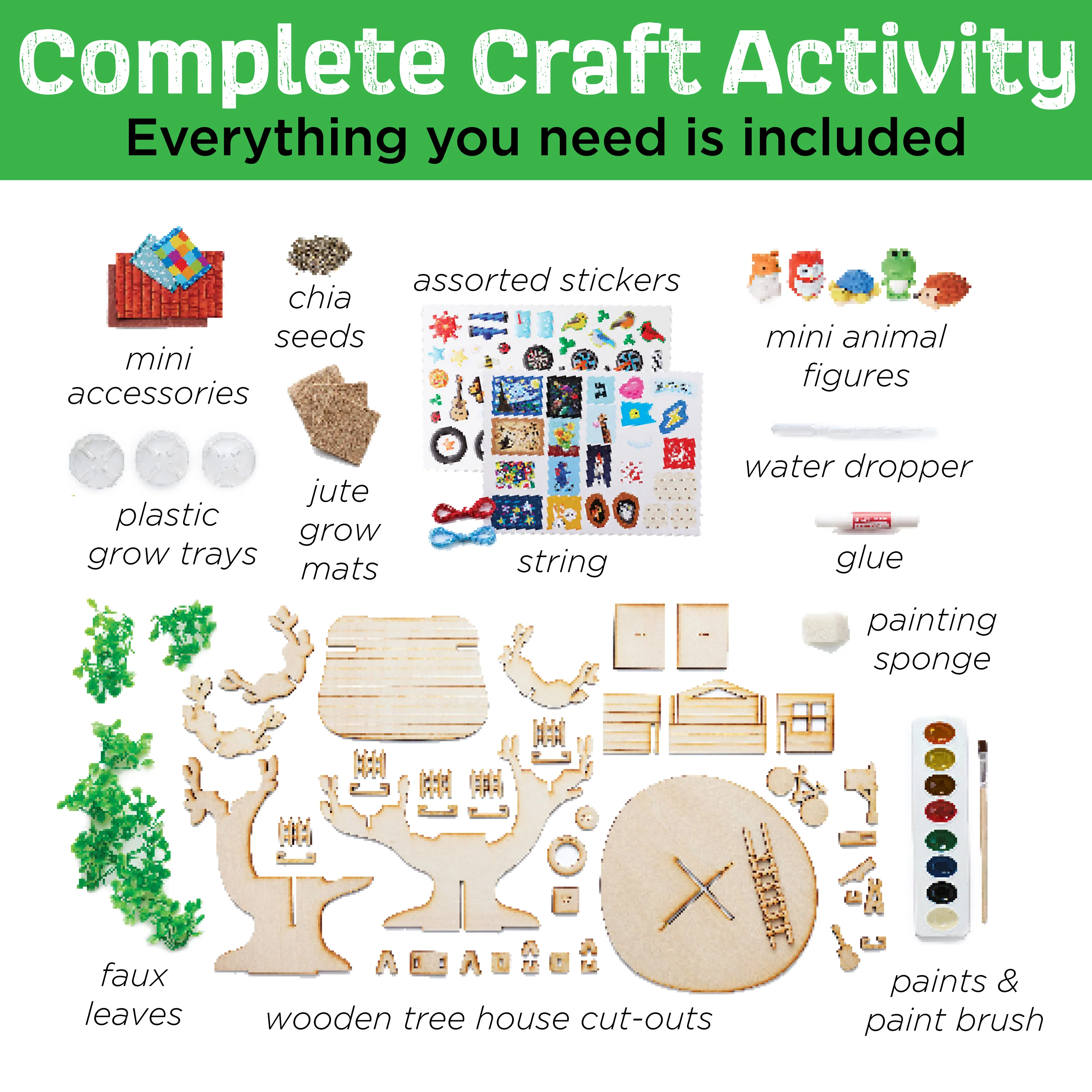 Creativity for Kids Build and Grow Tree House - Eco-Friendly Craft Kit - Image 3