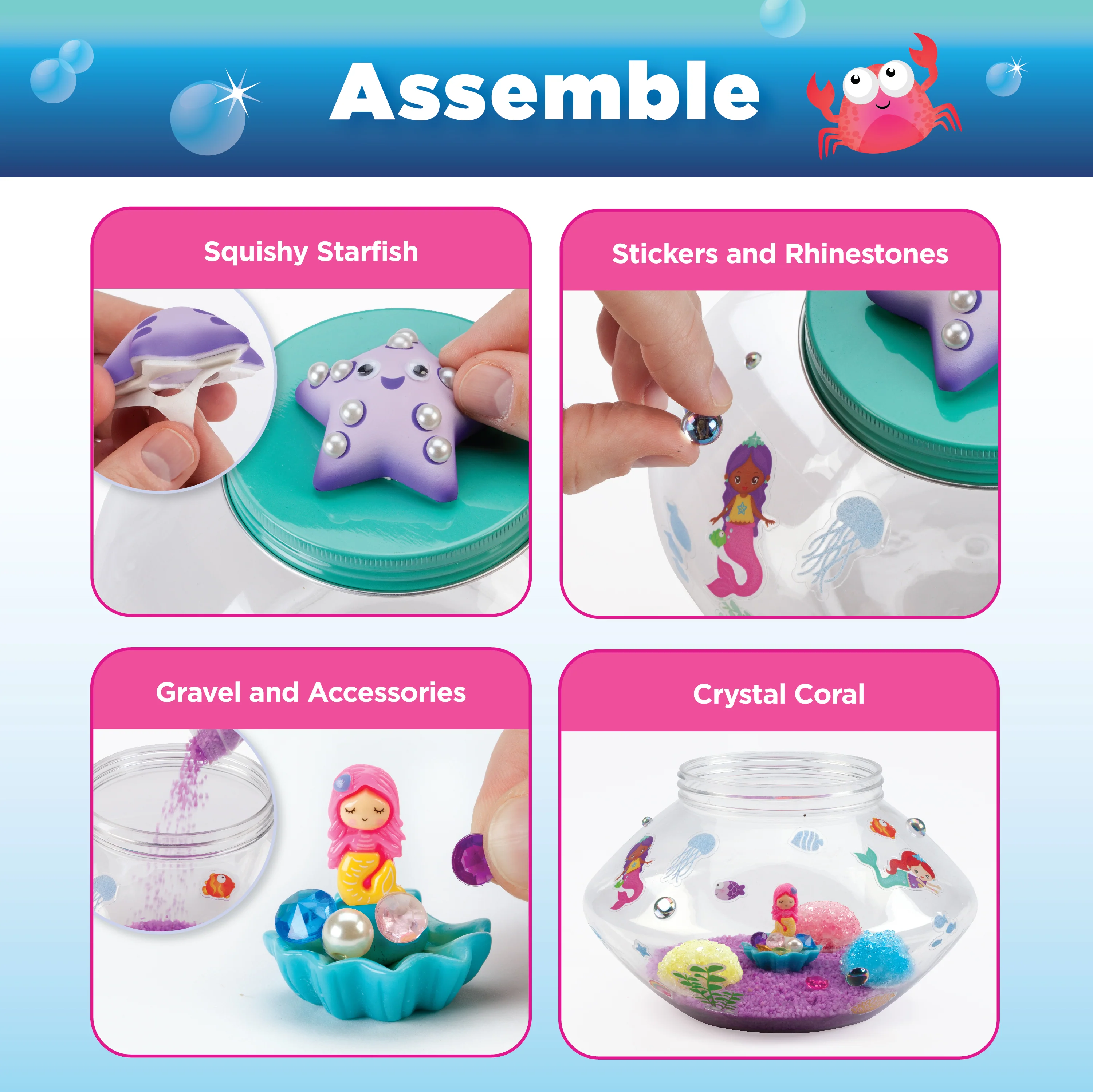 Creativity for Kids Crystal Mermaid Terrarium - Grow Your Own Crystals - Image 4