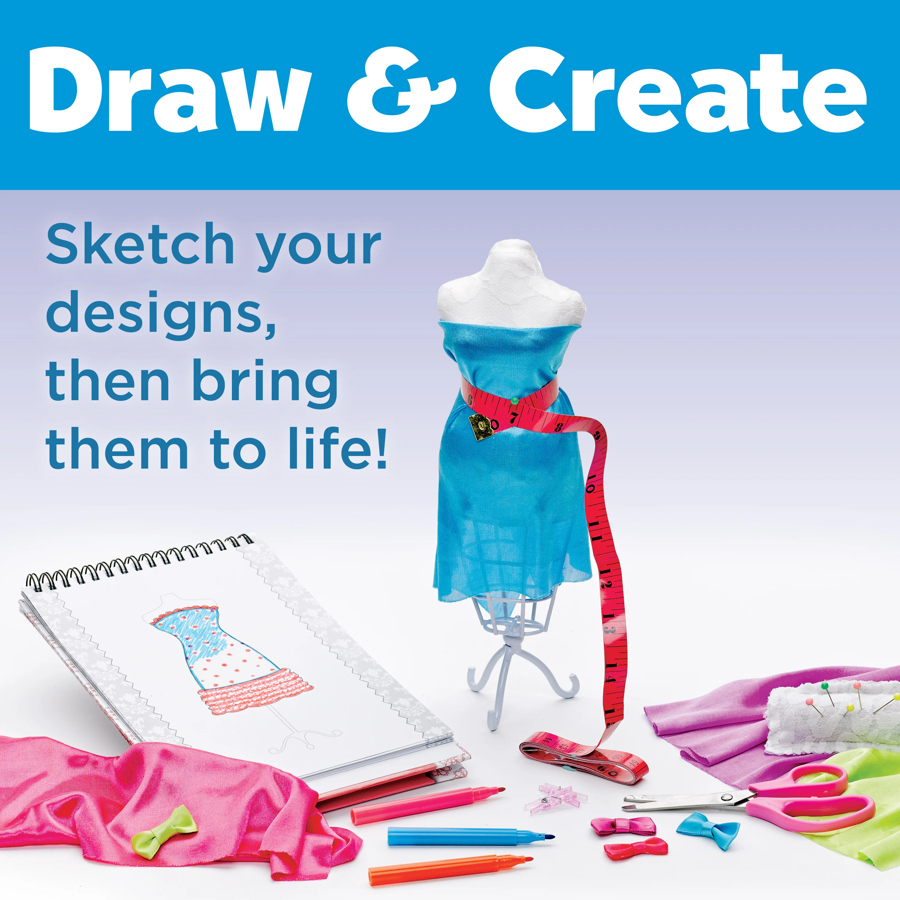 Creativity for Kids Designed by You Fashion Studio - Fashion Design Kit - Image 5