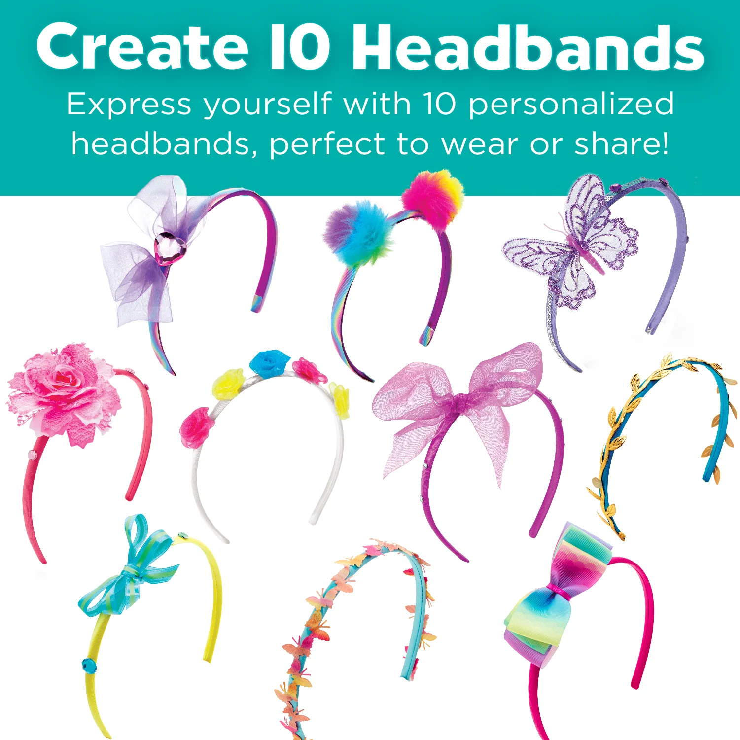 Creativity for Kids - Fashion Headbands Craft Kit - Create 10 Unique Headbands - Image 2