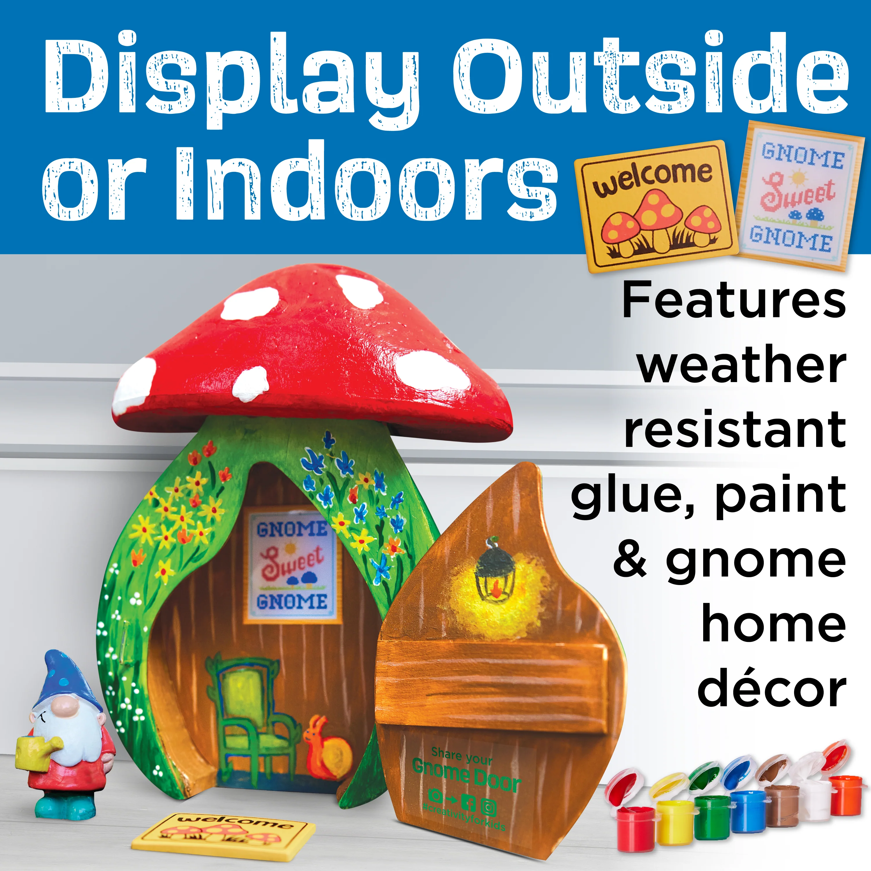Creativity for Kids Enchanted Gnome Garden Door Craft Kit - Image 5