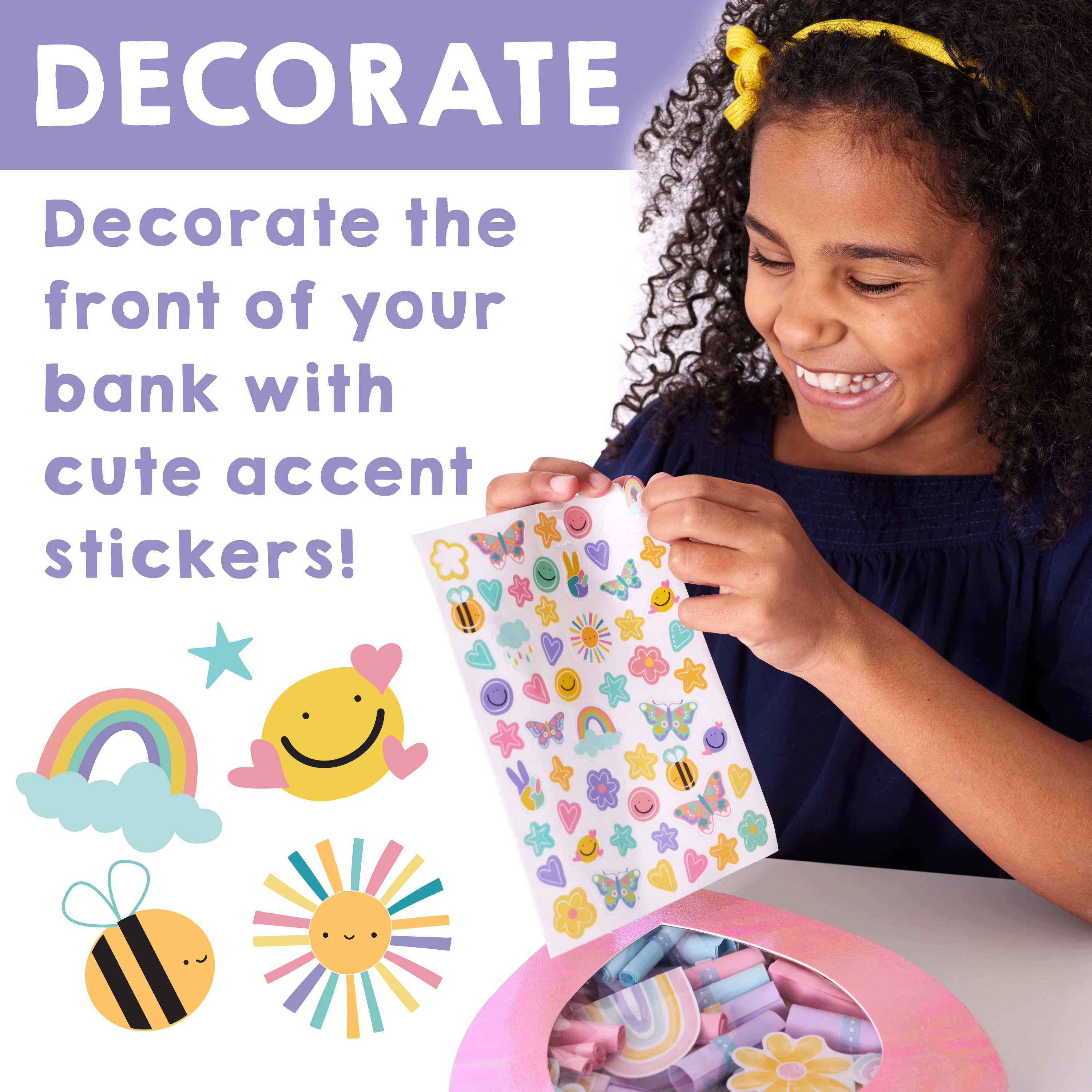Creativity for Kids Positivity Heart-Shaped Happiness Bank Kit - Image 4