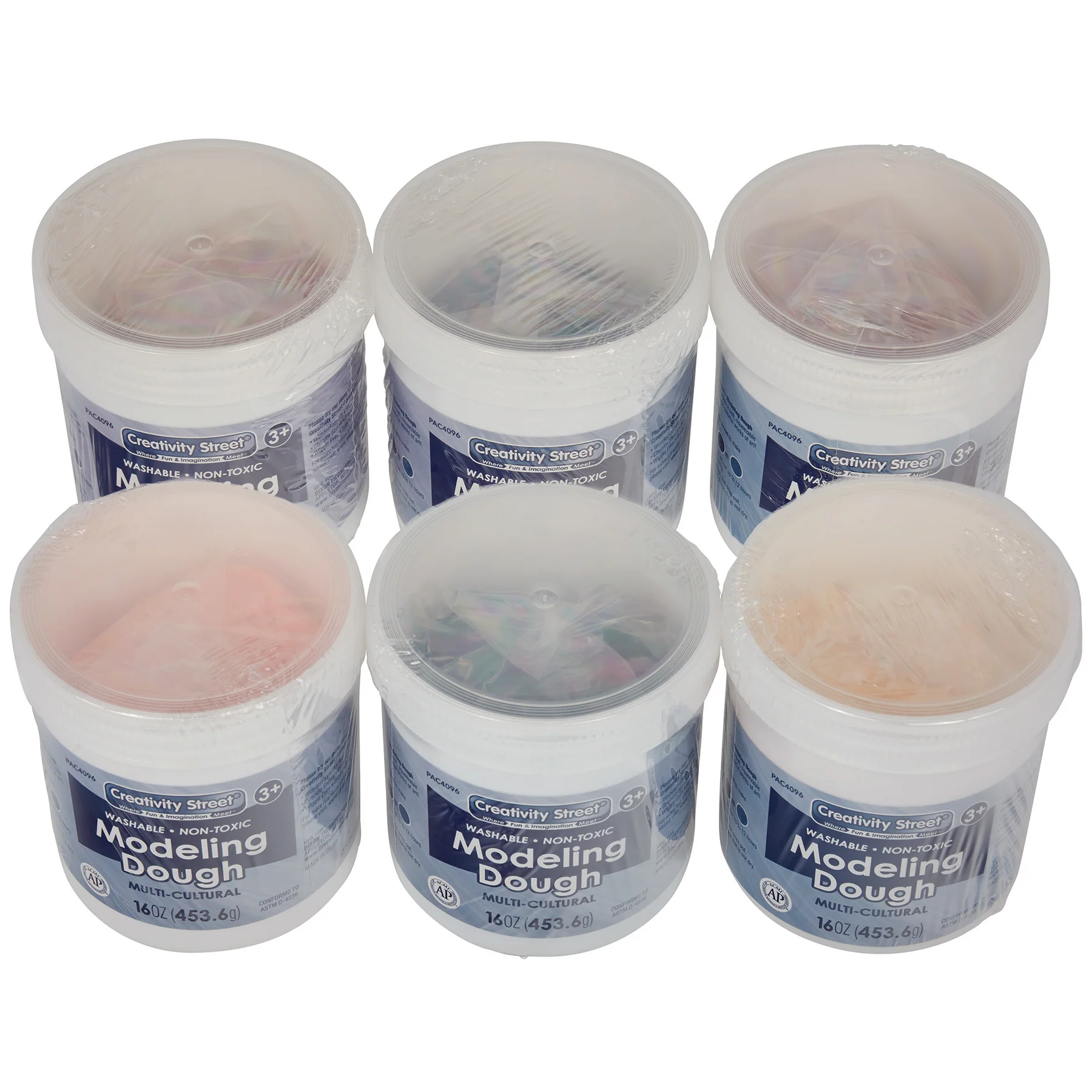 Creativity Street® Modeling Dough, 6 Multi-Cultural Assortment, 1 lb. Per Color, 6 Pieces - Image 7