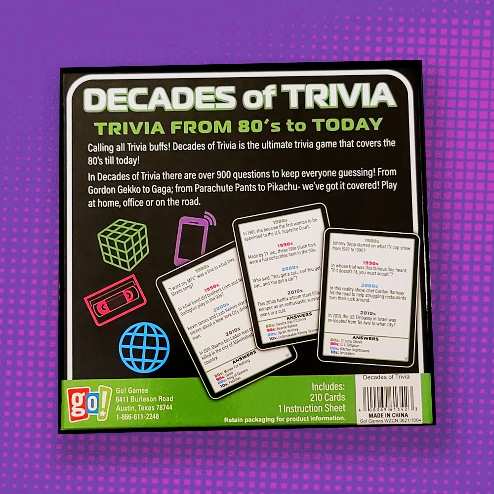 Decades of Trivia Game - Nostalgic Pop Culture Quiz - Image 2