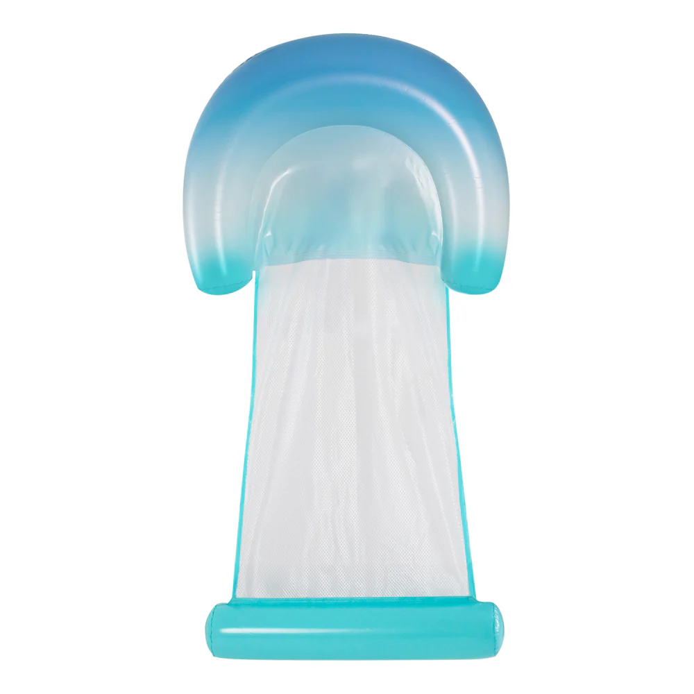 POOLCANDY Deluxe Mesh Sun Chair with Footrest - Blue Ombre - Image 2