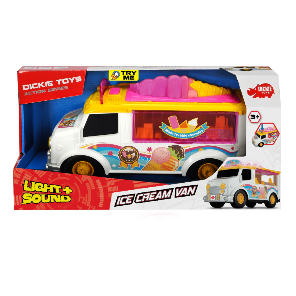 Dickie Toys Interactive 12-Inch Ice Cream Van with Sounds - Image 2