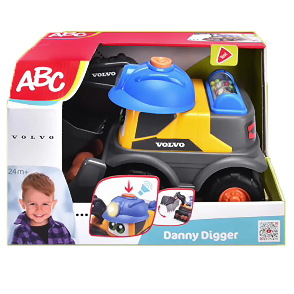 Dickie Toys ABC Volvo Danny Digger - Motorized Excavator Toy, Ages 3+ - Image 2