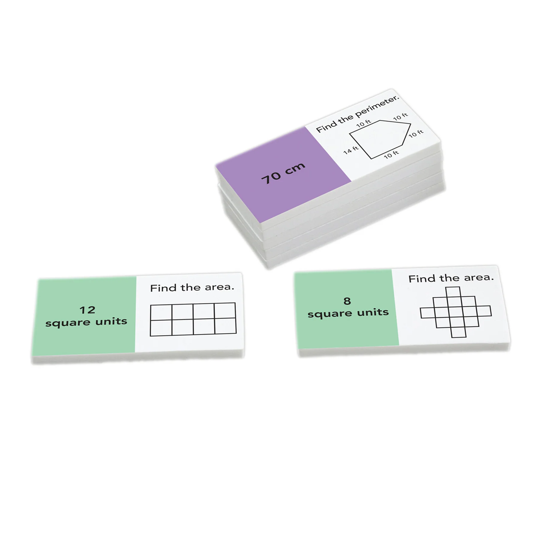 Didax Area and Perimeter Foam Dominoes Set - Educational Math Game - Image 3