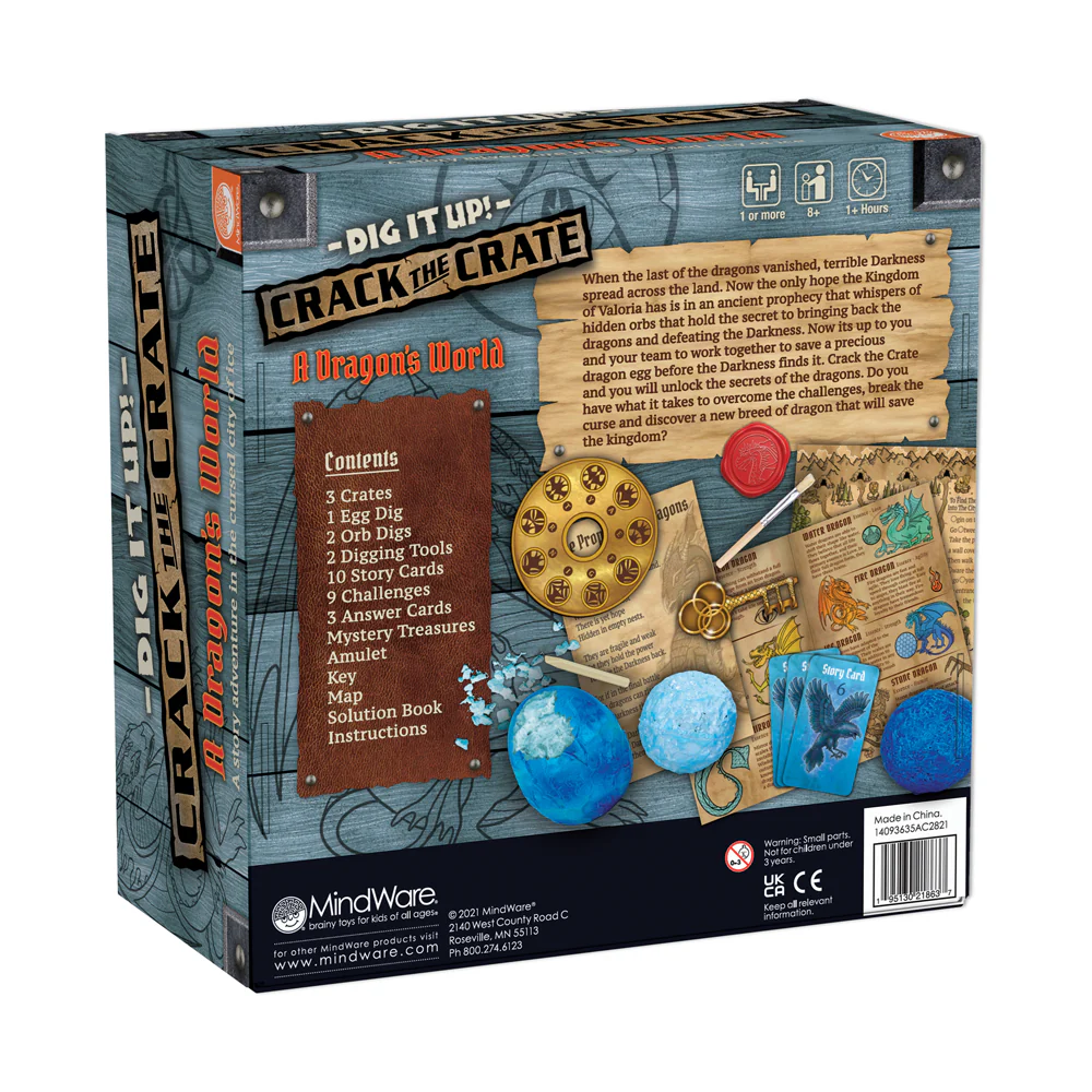 MindWare Dig It Up! - Crack the Crate: Dragon's World Excavation Kit - Image 2